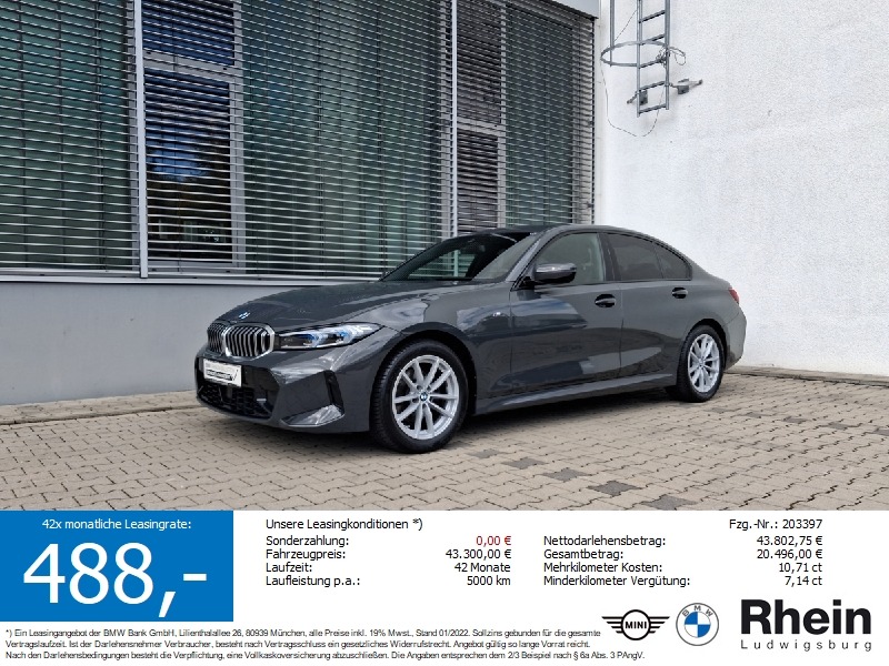 BMW 320d xDr Lim M Sportpaket LED Navi DrivAs ParkA+