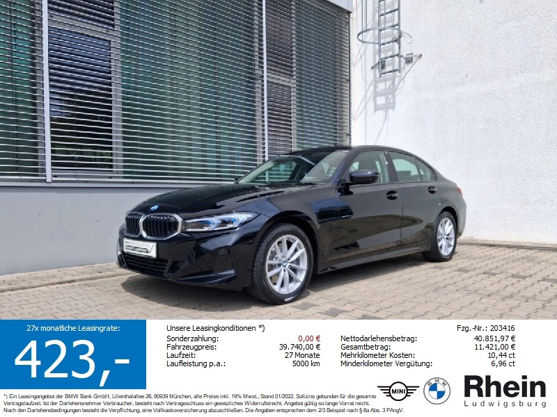 BMW 330e Lim. LED Navi HiFi DrivAs PArkAs SHZ