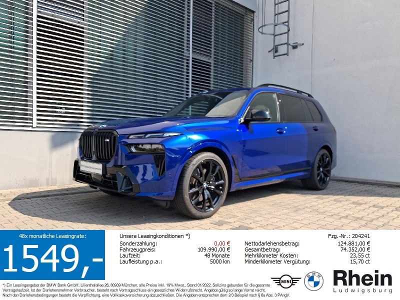 BMW X7 M60i xDr LED ExceDrPro Pano AHK Sitzbelü.