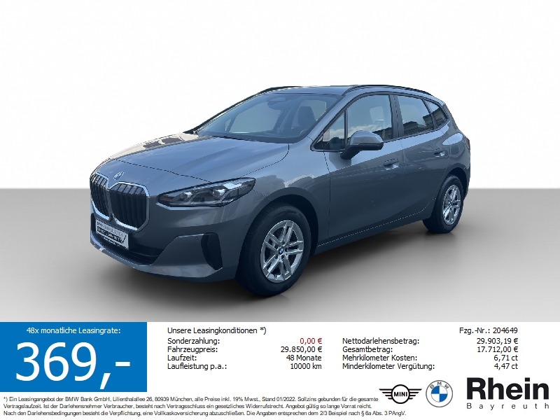 BMW 218i Active Tourer Navi AdapLED HUD Sitze el.