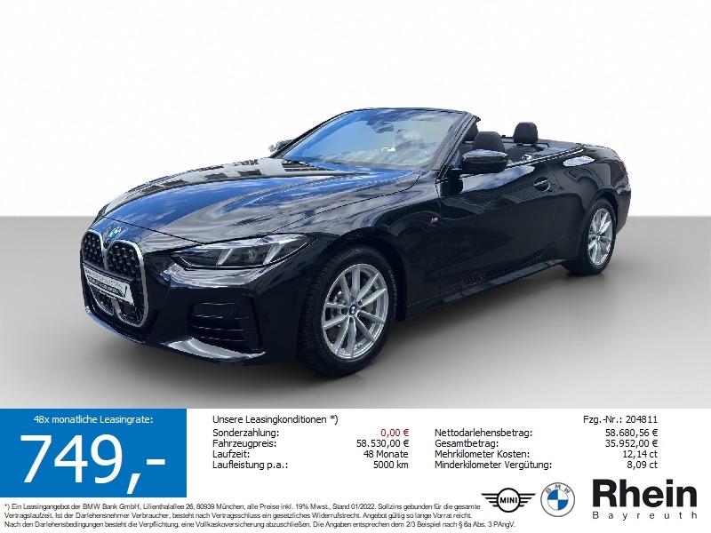 BMW 430i xDrive Cabrio M Sport Navi LED ACC Park+