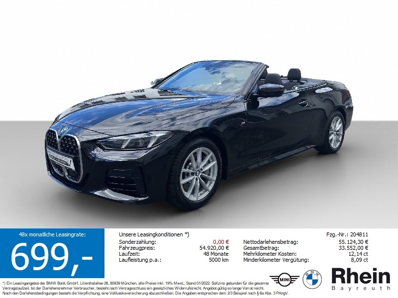 BMW 430i xDrive Cabrio M Sport Navi LED ACC Park+