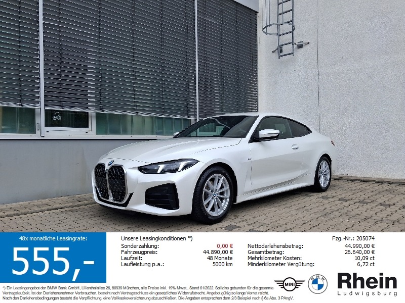 BMW 420i Coup M Sportpaket LED Navi DrivAss ParkAs