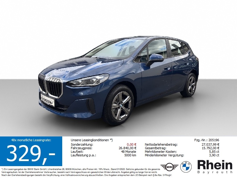 BMW 216i Active Tourer Navi AdapLED Parkass. Premium