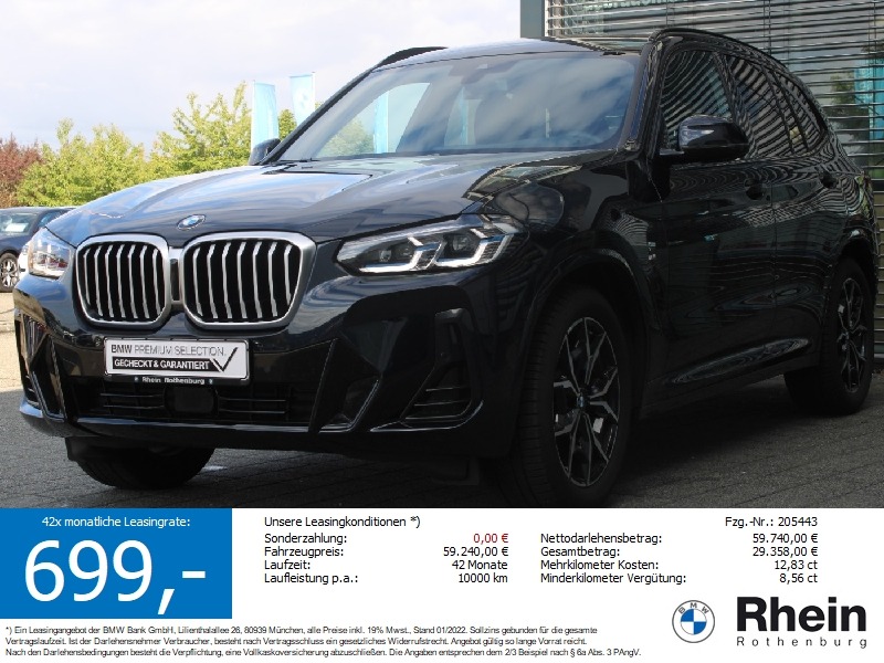 BMW X3 xDrive30d M Sport Laser Inno AHK Pano HeadUp