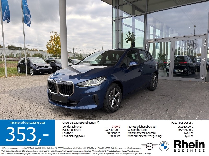 BMW 216i Active Tourer ACC 360 HUD H&K Komfortzug.