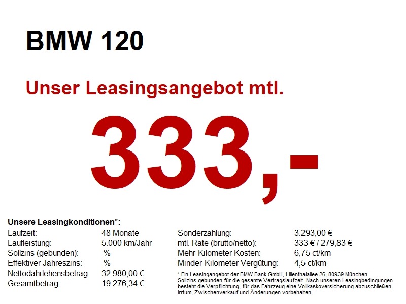 BMW 120 HUD.Navi.Park+.LED.DAB.Komfort.SH