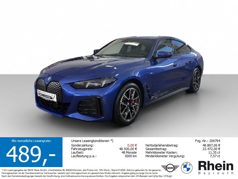 BMW i4 eDrive40 M Sport pro Navi AdapLED AHK Park+