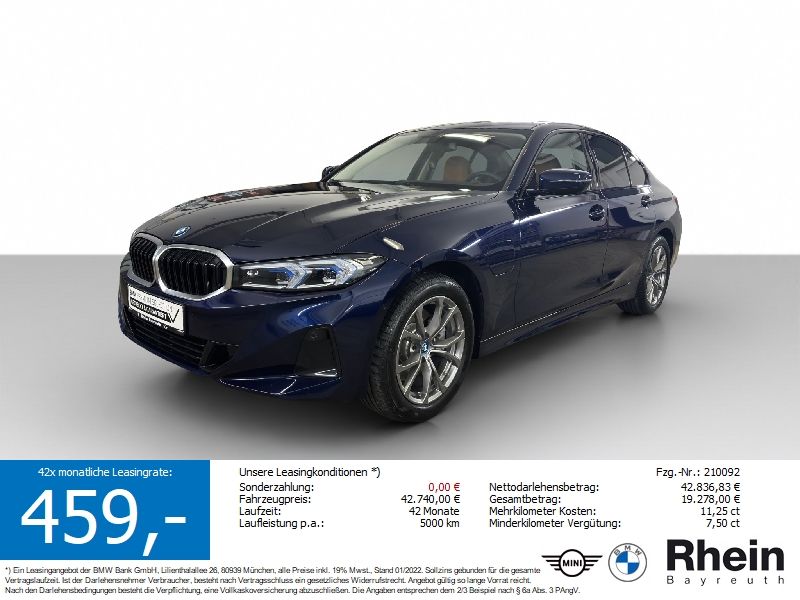 BMW 330e Limousine Navi AdapLED Hifi GSD Sportsitze