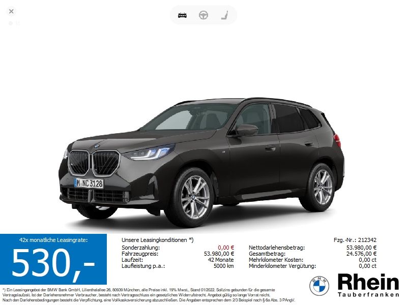BMW X3 20d xDrive M Sport NaviProf Harman AHK