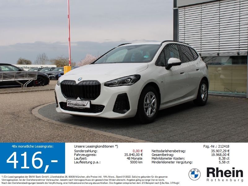 BMW 220d Active Tourer M Sport Navi LED HeadUp AHK