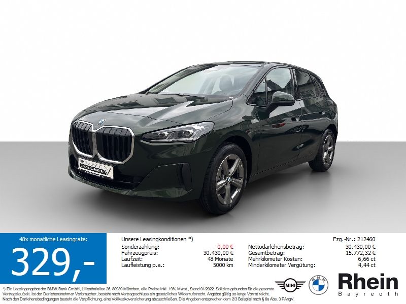BMW 220i Active Tourer Navi AdapLED AHK Komfortzug.
