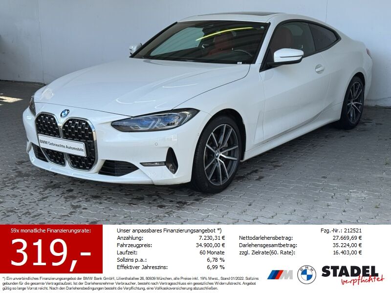 BMW 430d xDrive Coup Navi.Laser.AHK.Glasdach.RFK