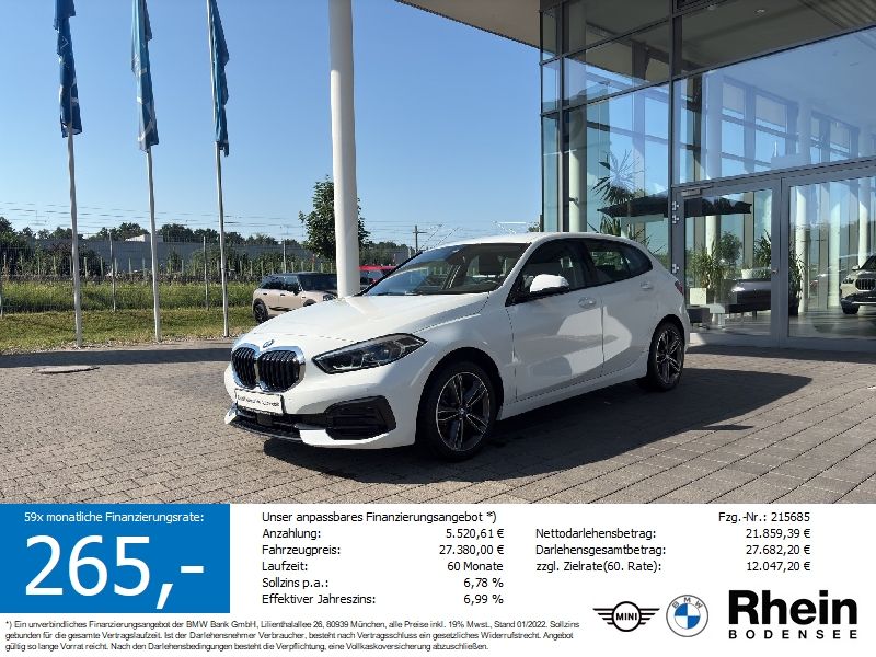 BMW 116d 5-T&uuml;rer Sport Line LH AHK HUD Sportsitz LED
