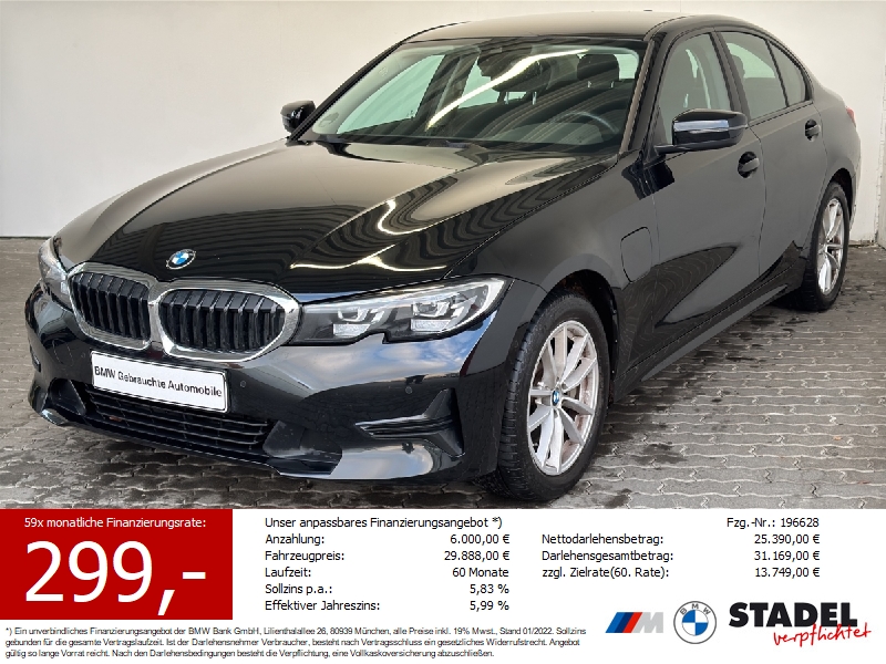 BMW 330e xDr Lim. Advantage Navi.LED.Rükam.Parkas