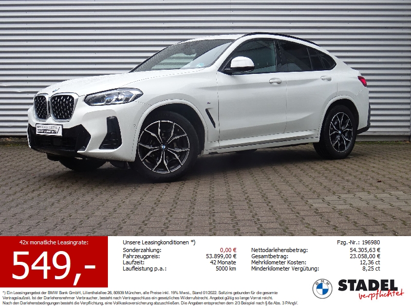 BMW X4 xDrive30i M Sport Laser HuD HiFi Panorama ACC