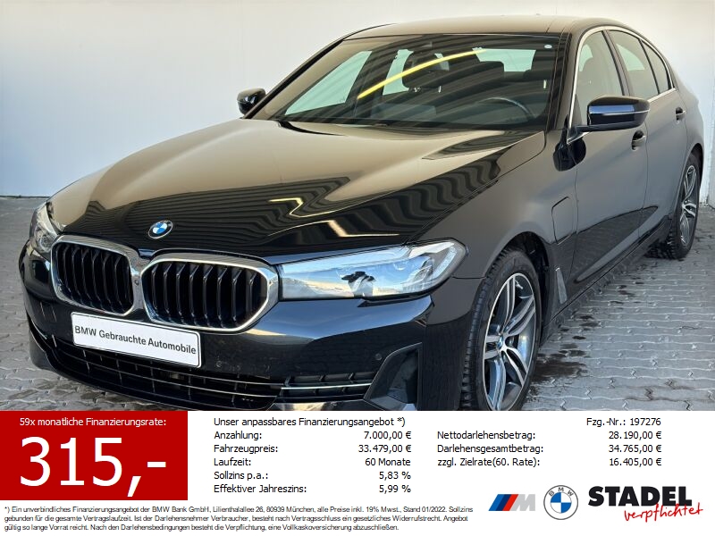BMW 530e Limousine Navi.LED.360.4-ZKlima.Parkas