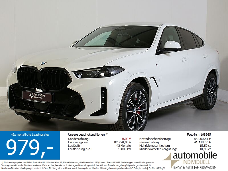 BMW X6 xDr.30dA M Sport Pro Widescreen AHK H&K HuD
