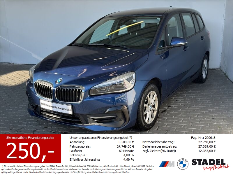 BMW 216d Gran Tourer Advantage LED.Navi.AHK.RüKam