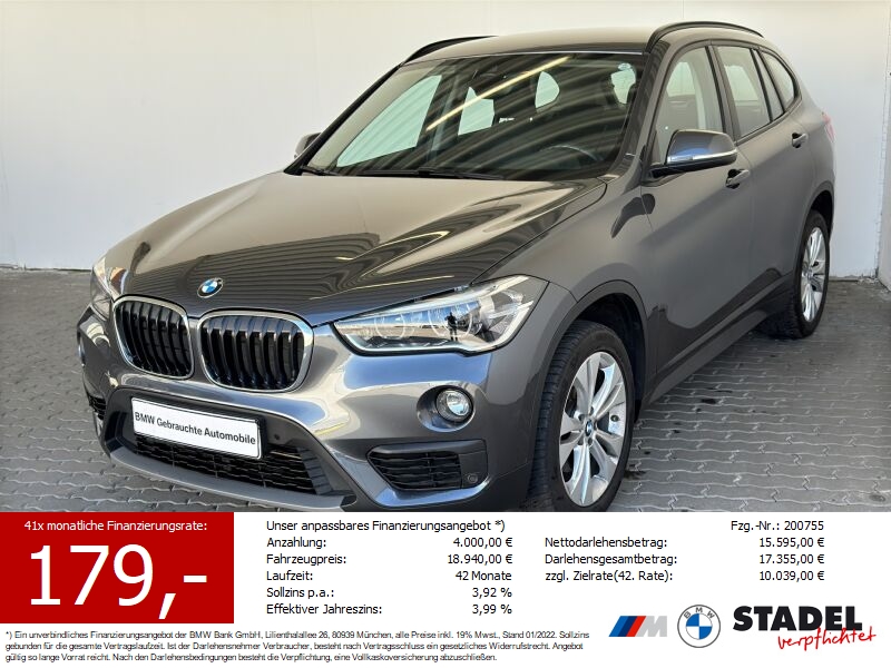 BMW X1 sDr18dA Advantage LED.Navi.Sport-LR.RüKa.LR-H
