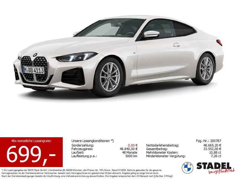 BMW 420d xDrive Coup M Sport FACELIFT ACC 360 HiFi
