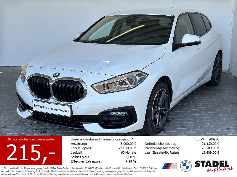 BMW 118i Sport Line LED.Navi.HiFi.Sport-LR.RüKam