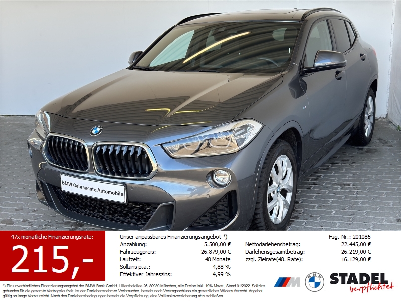 BMW X2 sDr20i M Sport Navi.LED.AHK.DriveAs.RüKa.Pano