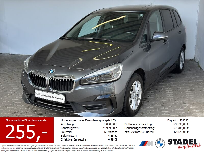 BMW 216d Gran Tourer Advantage Navi.LED.AHK.Pano.DAB