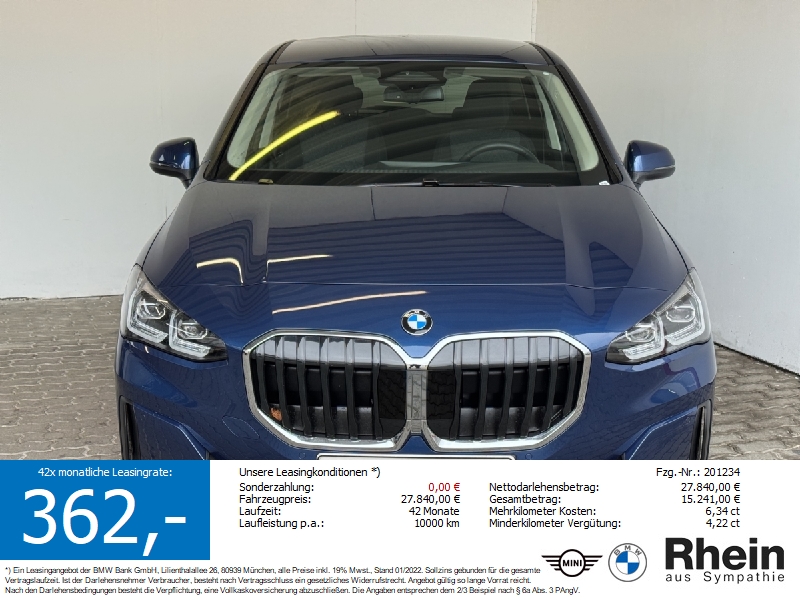 BMW 216iA Active Tourer LED.ParkAss.SHZ.Keyless.DAB