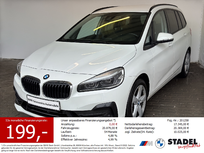 BMW 220dA Gran Tourer Navi.LED.AHK.ParkAss.DriveAss