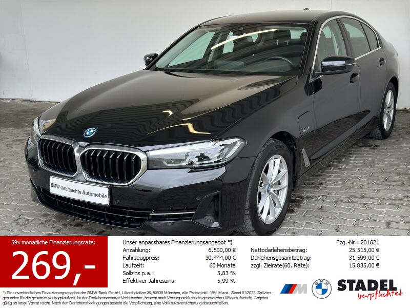 BMW 520e Limousine Navi.LED.WLAN.Sport-LR.RüKam.DAB