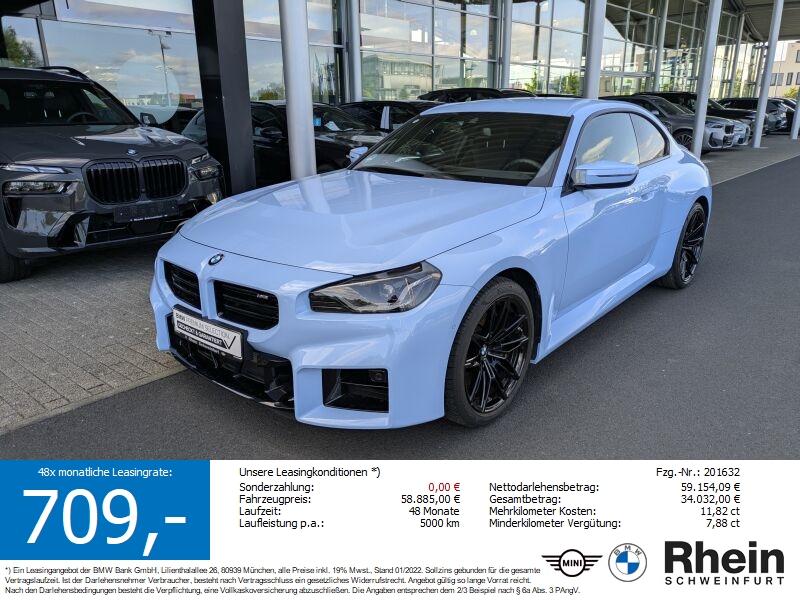 BMW M2 Coup Teilleder. Driv.Ass. Park.Ass.