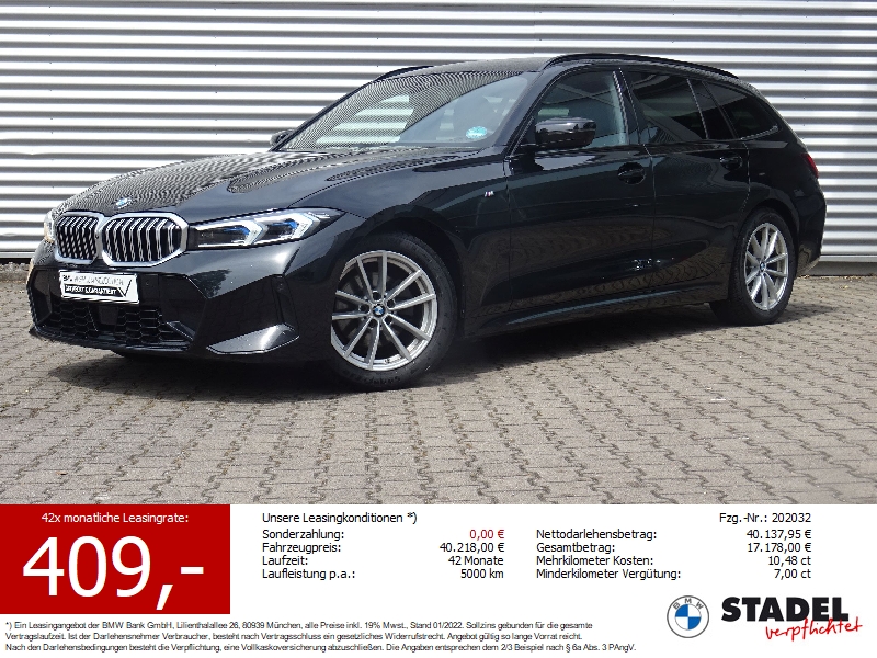 BMW 320d Tour. M Sport ACC HuD HiFi 360Kamera LM SH