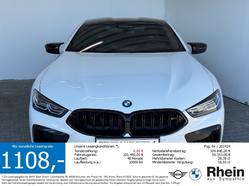 BMW M8 Competition xDrive Coup LiveCock.ParkAs.Keyl