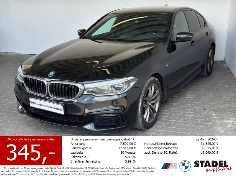BMW 530iA Lim. M Sport Navi.LED.HuD.DriveAs.RFK.SoCl
