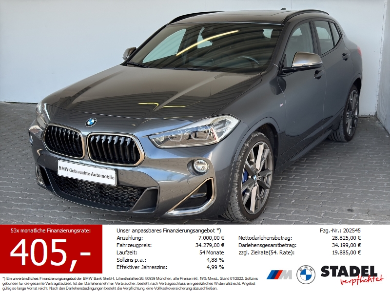 BMW X2 M35i LED.Navi+.HuD.Pano.ParkAs.HuD.HiFi.Sitzh