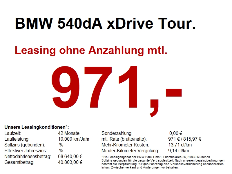 BMW 540dA xDrive Tour. M Sport LiveCock.AHK.LED.SHZ