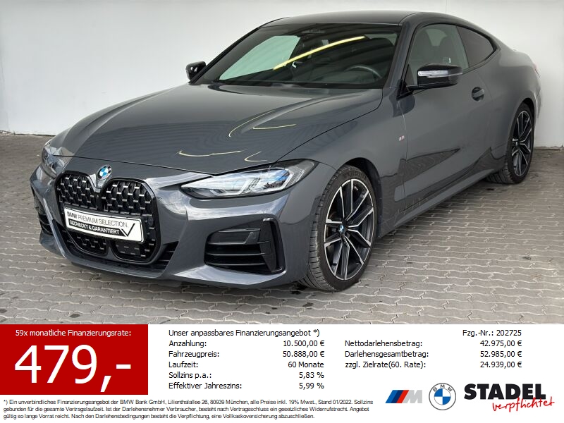 BMW M440i Coup Navi.Laser.HuD.360.ACC.KomfZG.LR-Hz
