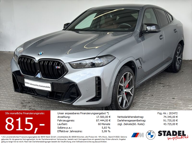 BMW X6 M60i xDrive Navi.LED.Gestik.360.ACC.HarmKard