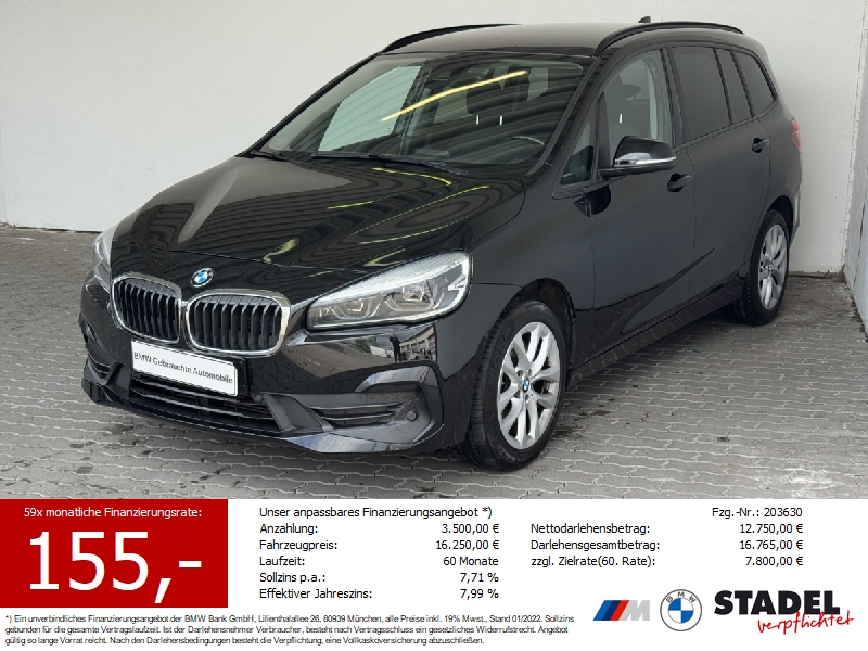 BMW 218d Gran Tourer Navi.LED.AHK.ParkAssist.7-Sitz