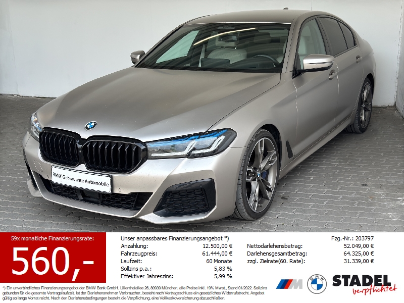 BMW M550i xDrive Lim. Navi.Laser.Standhz.360.ACC