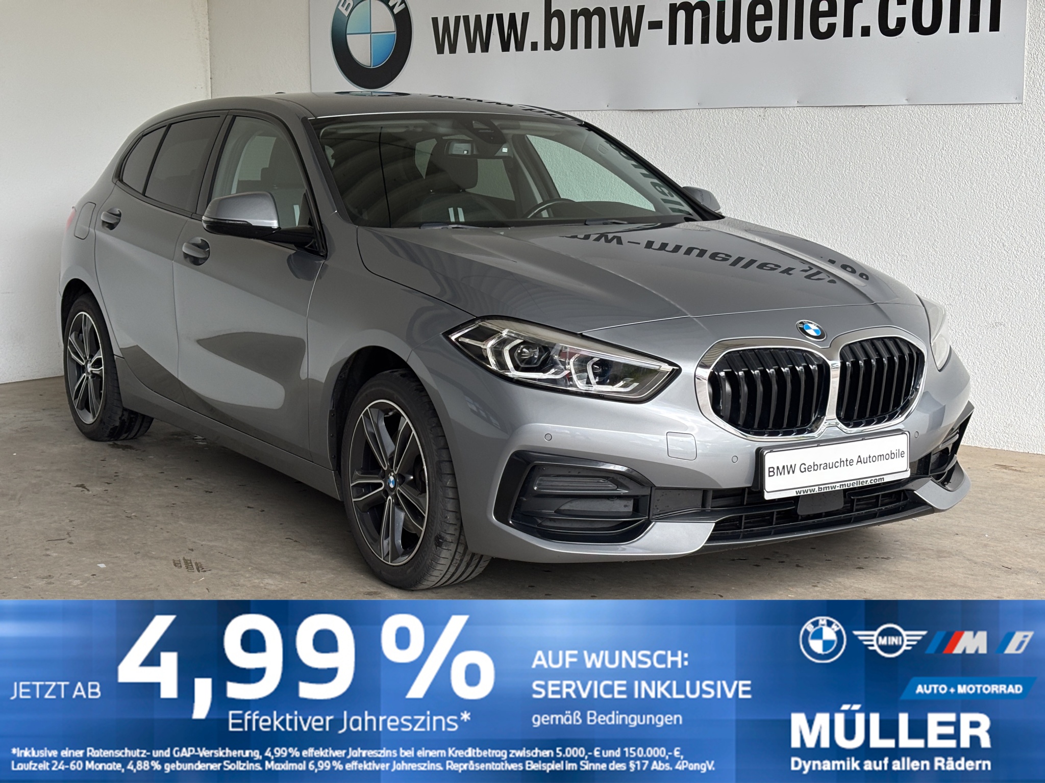 BMW 118i DKG Sport Line LED/NAVI/TEMPO/PRIVACY/DAB