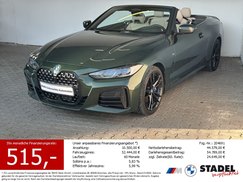 BMW M440d xDr Cabrio Navi.Laser.HuD.360.AC.OpenAir