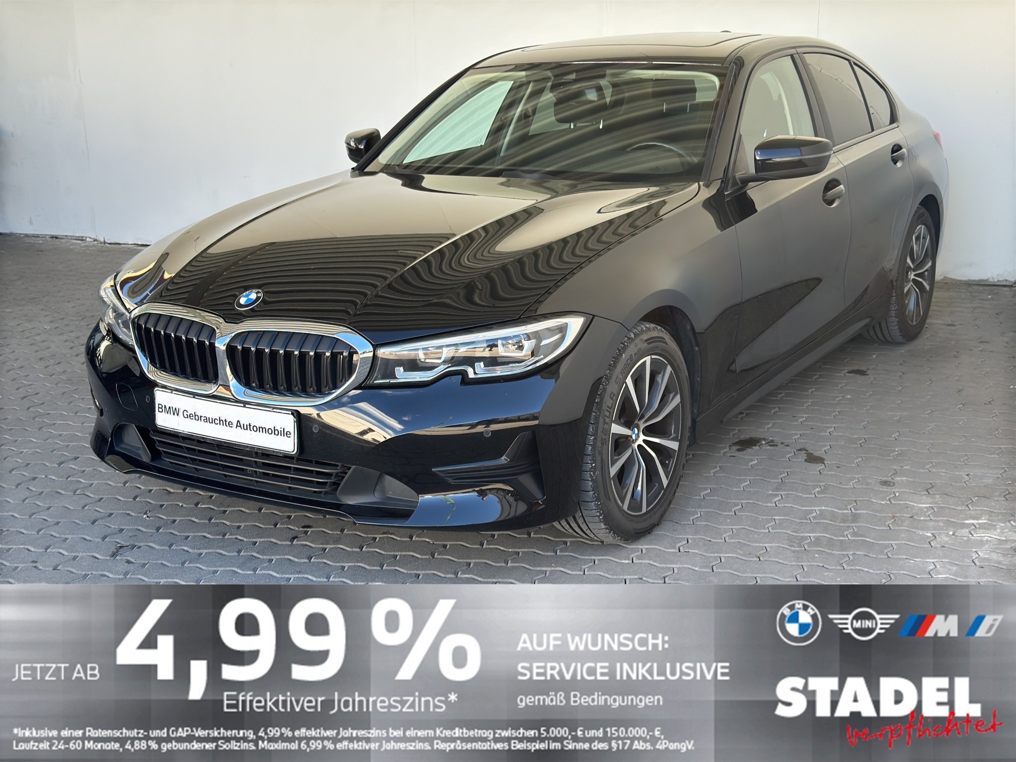BMW 318d Lim. Advantage Navi.LED.Glasdach.PDCvo+hi