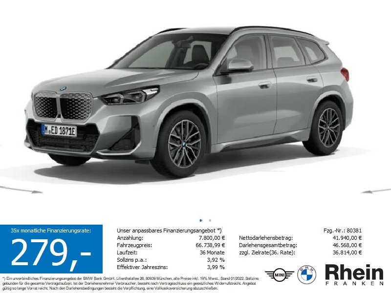 BMW iX1 xDrive30 M Sportpaket Navi. AHK. HuD.DrivAs+