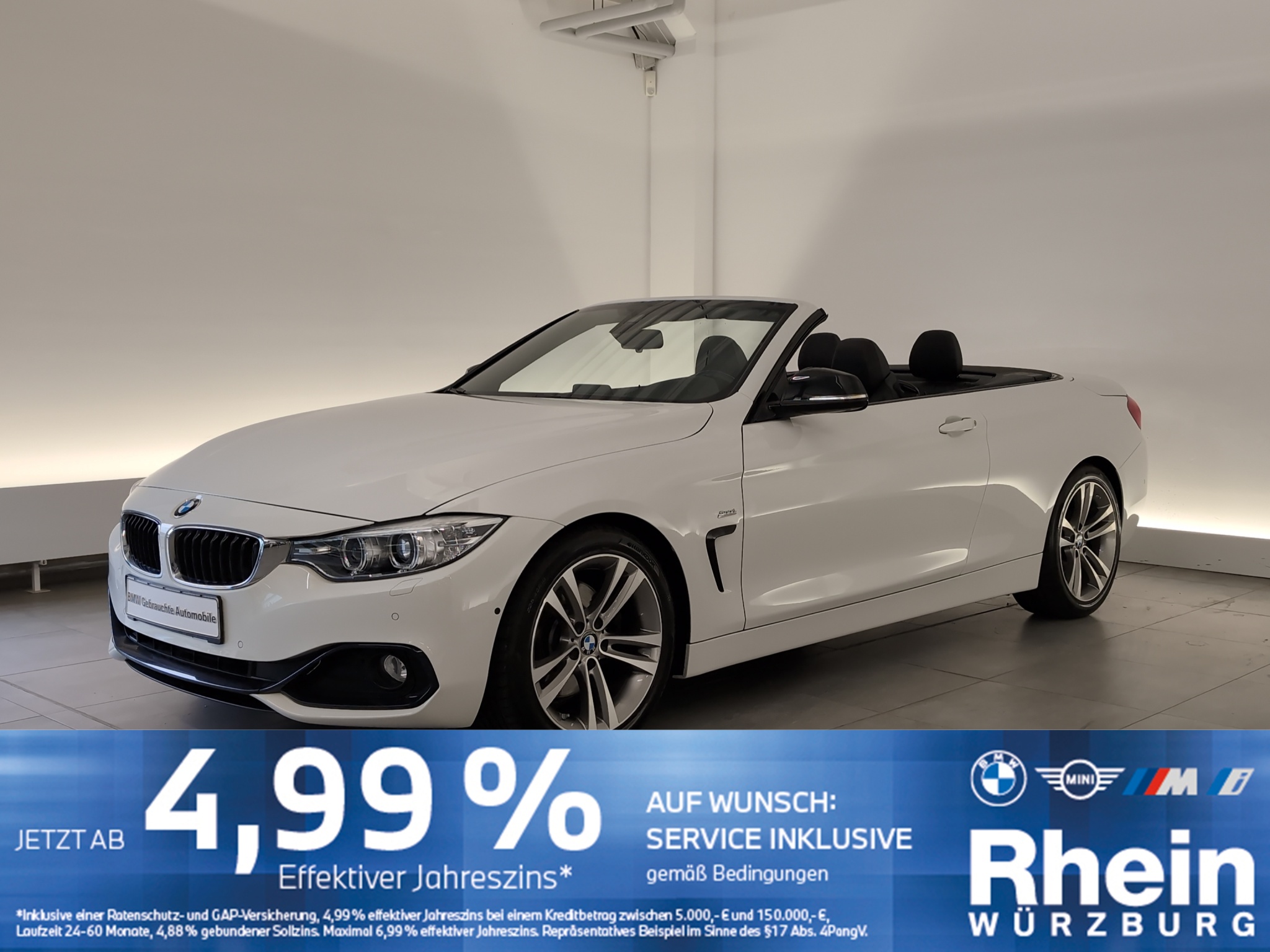 BMW 430i Cabrio Sport Line HUD/HiFi/SHZ