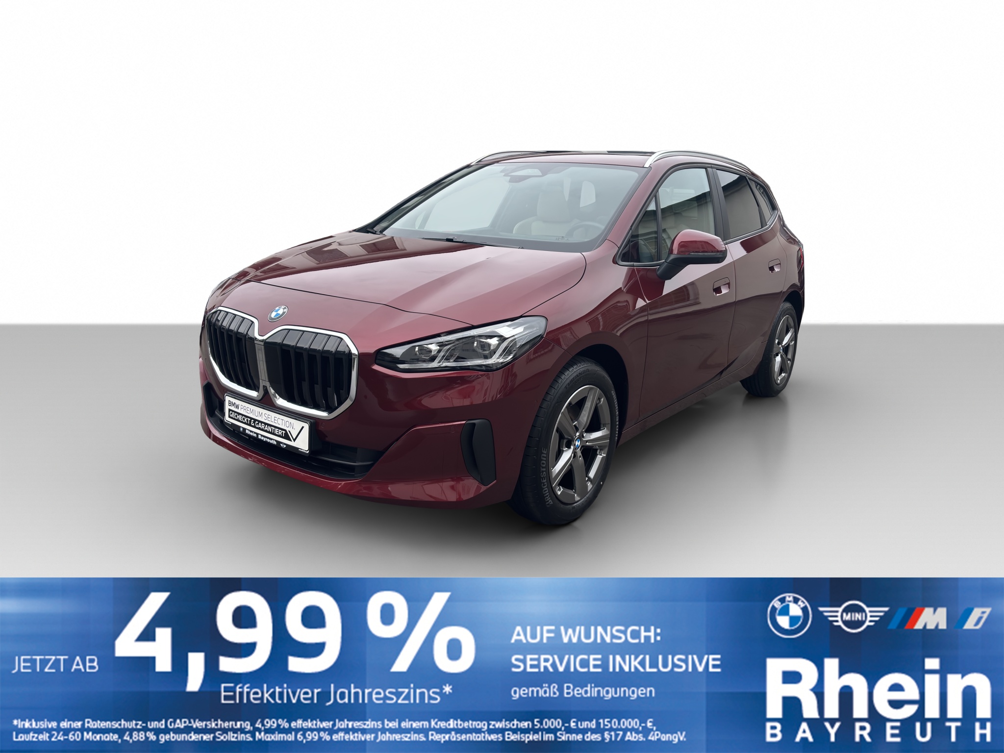 BMW 216i Active Tourer Navi AdapLED HUD GSD Park+