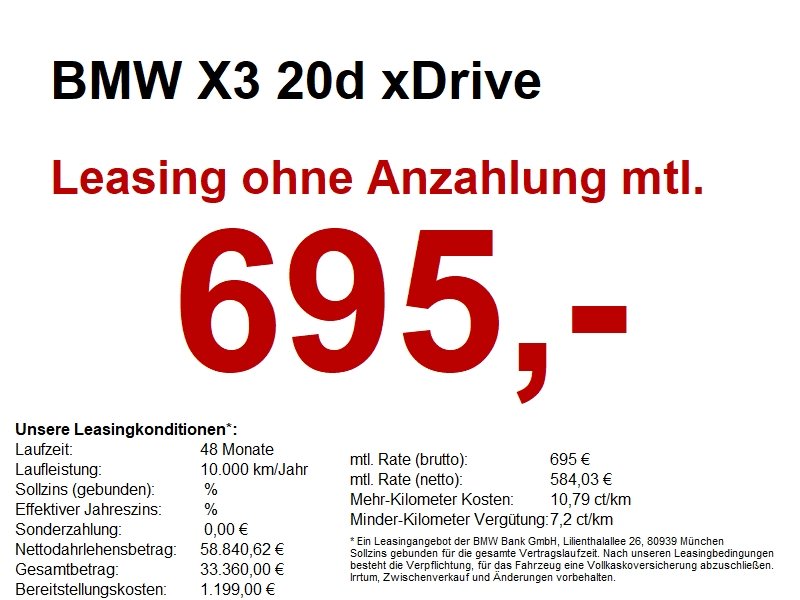 BMW X3 20d xDrive M Sportpaket