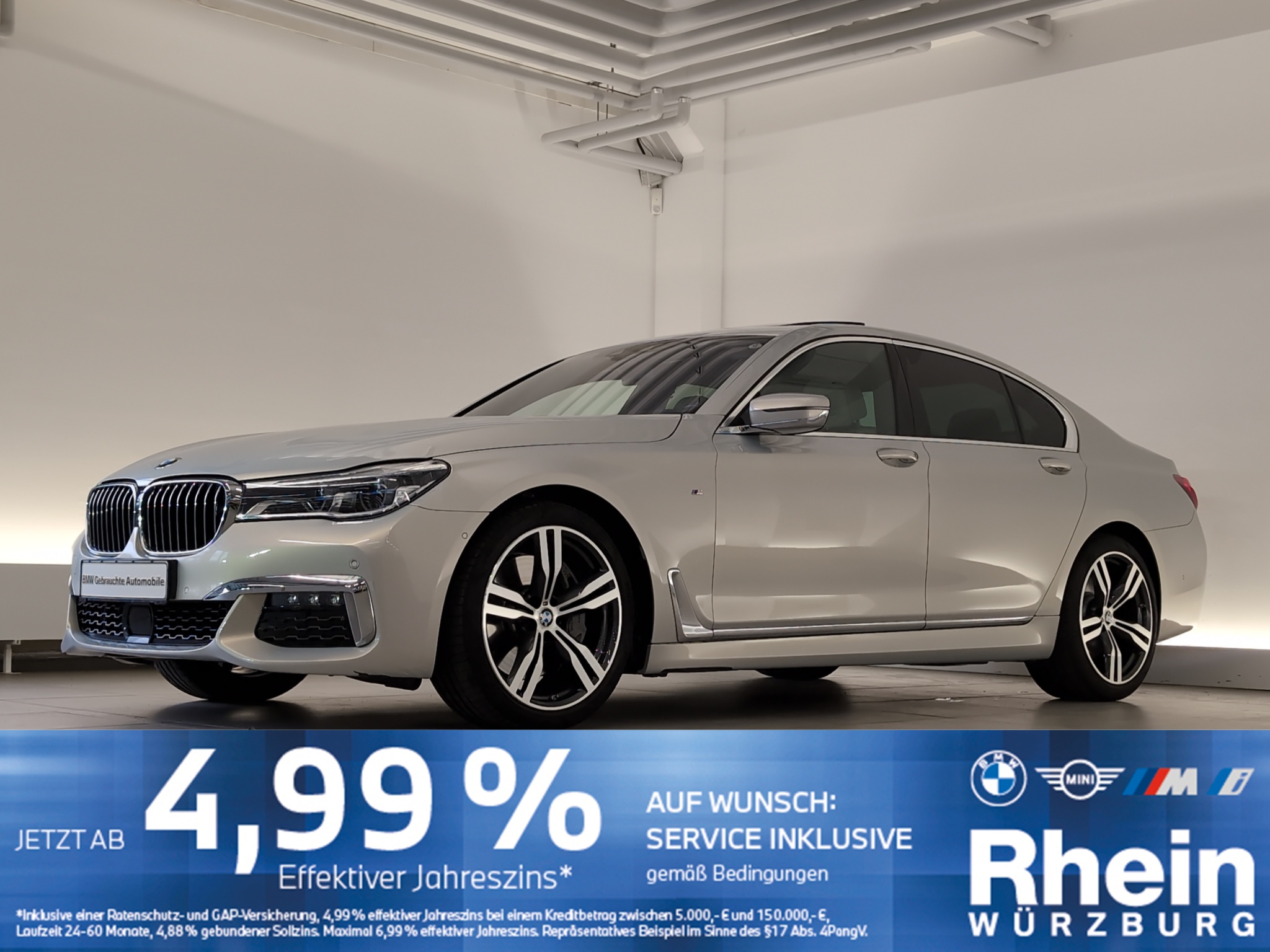 BMW 750d xDrive M Sportpaket B&W/Massage/HUD/Laser