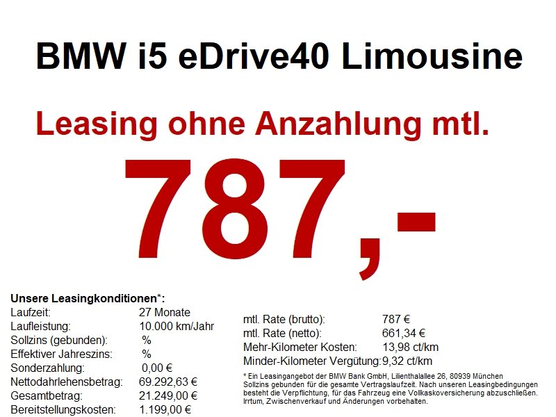 BMW i5 eDrive40 Limousine M Sportpaket